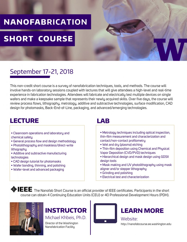 Nanofab Short Course